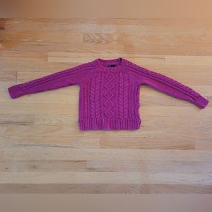 Pink GAP cable knit sweater